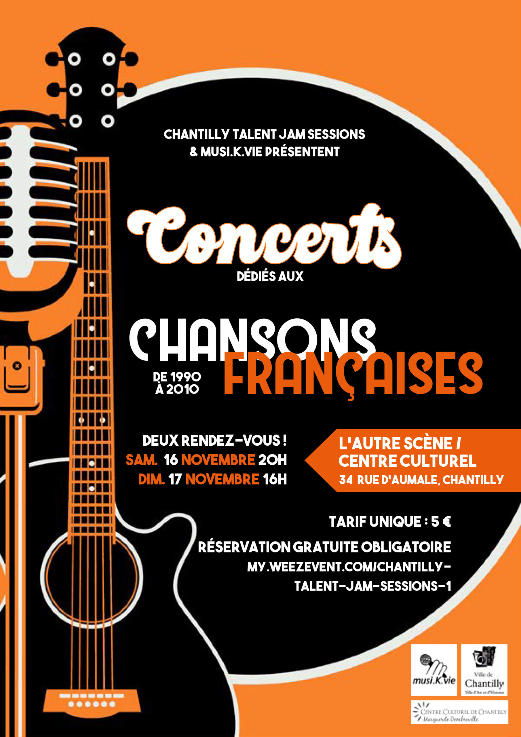 Concerts dédiés à la Chanson Française de 1990 à 2010