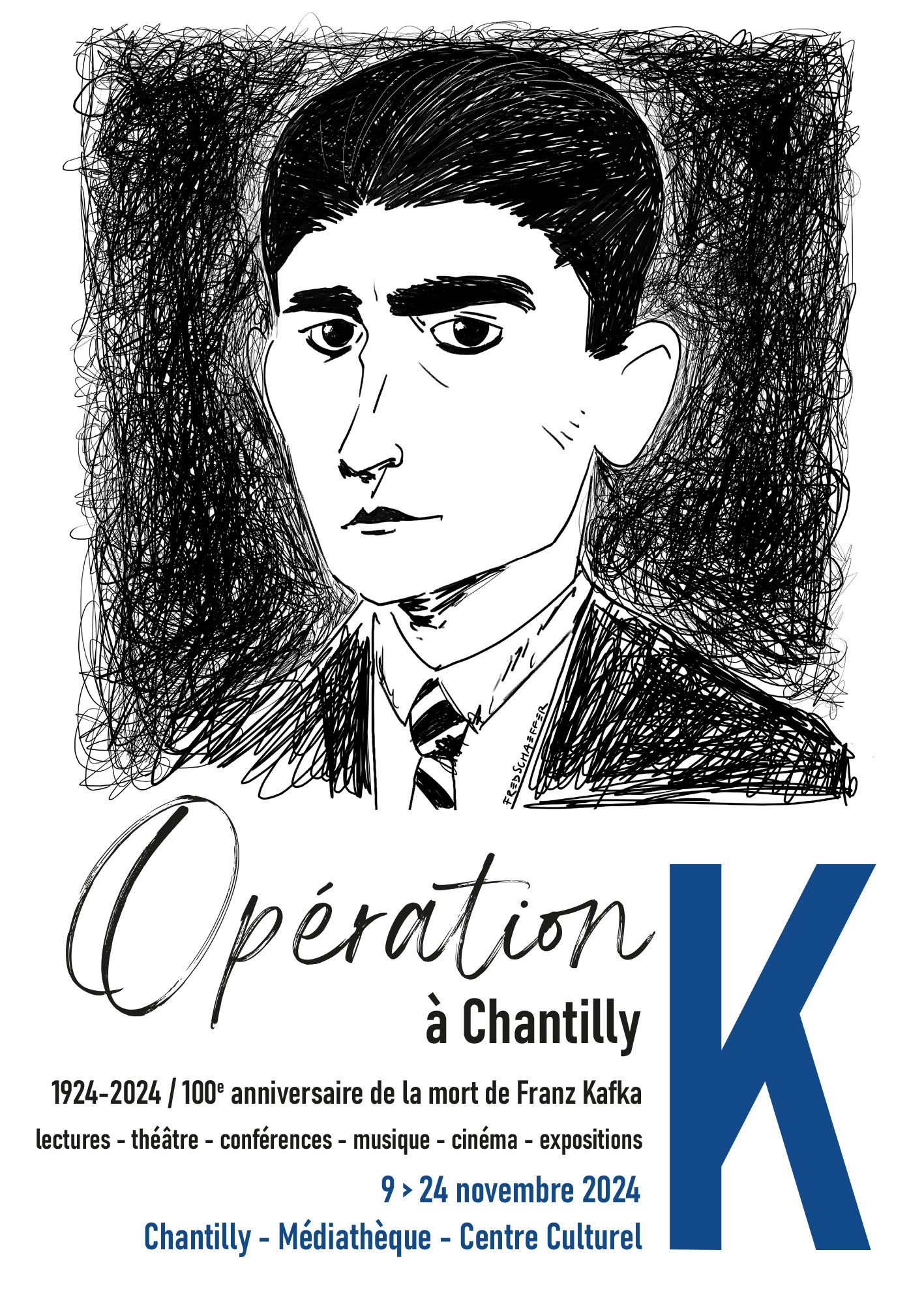 Opération K à Chantilly, 1924-2024 : 100e anniversaire de la mort de Franz Kafka